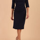 Marcel Folded Collar Pencil Dress 