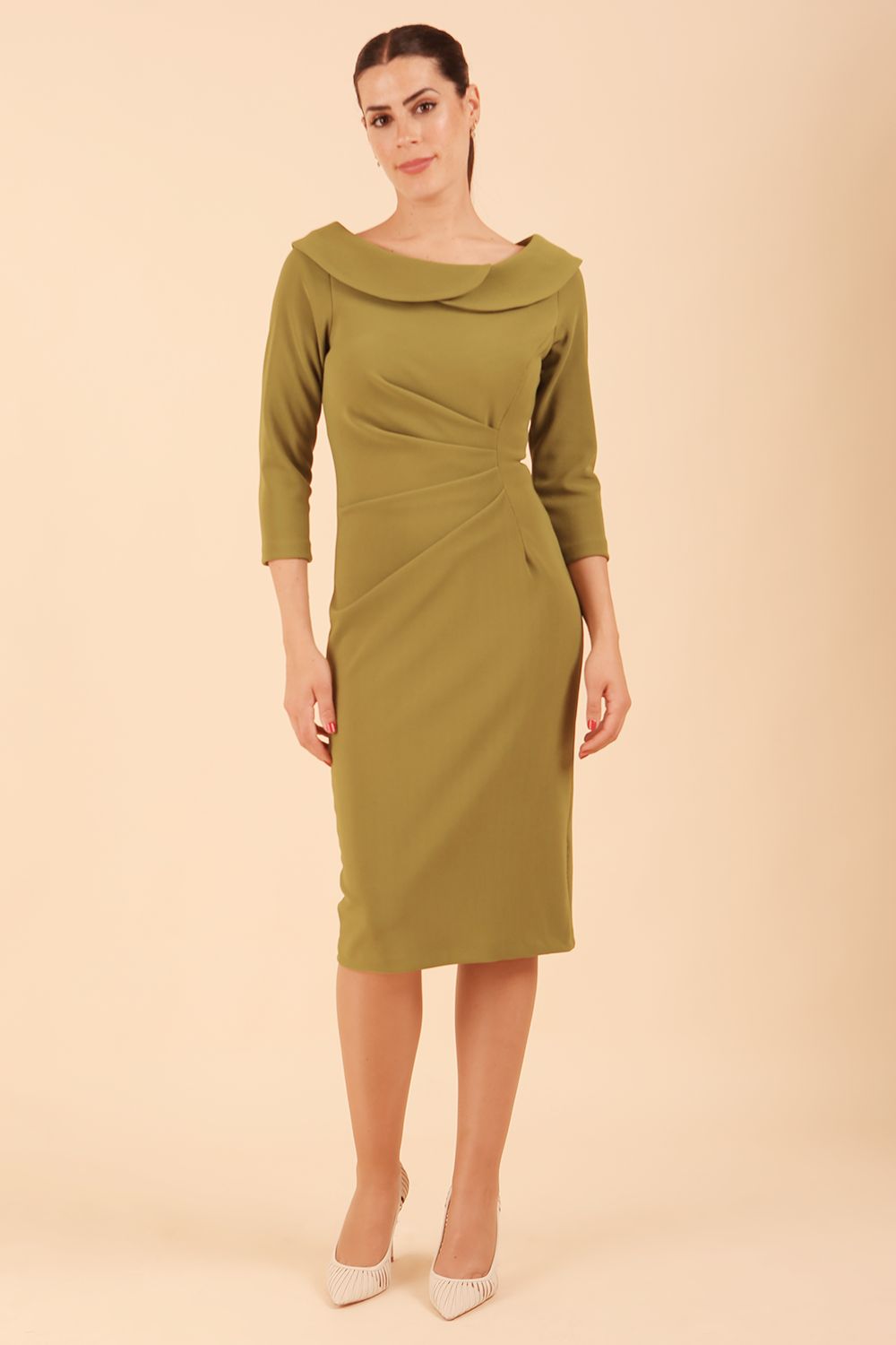 Monique 3/4 Sleeve Pencil Dress 