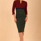 Nadia 3/4 Sleeve Colour Block Dress 