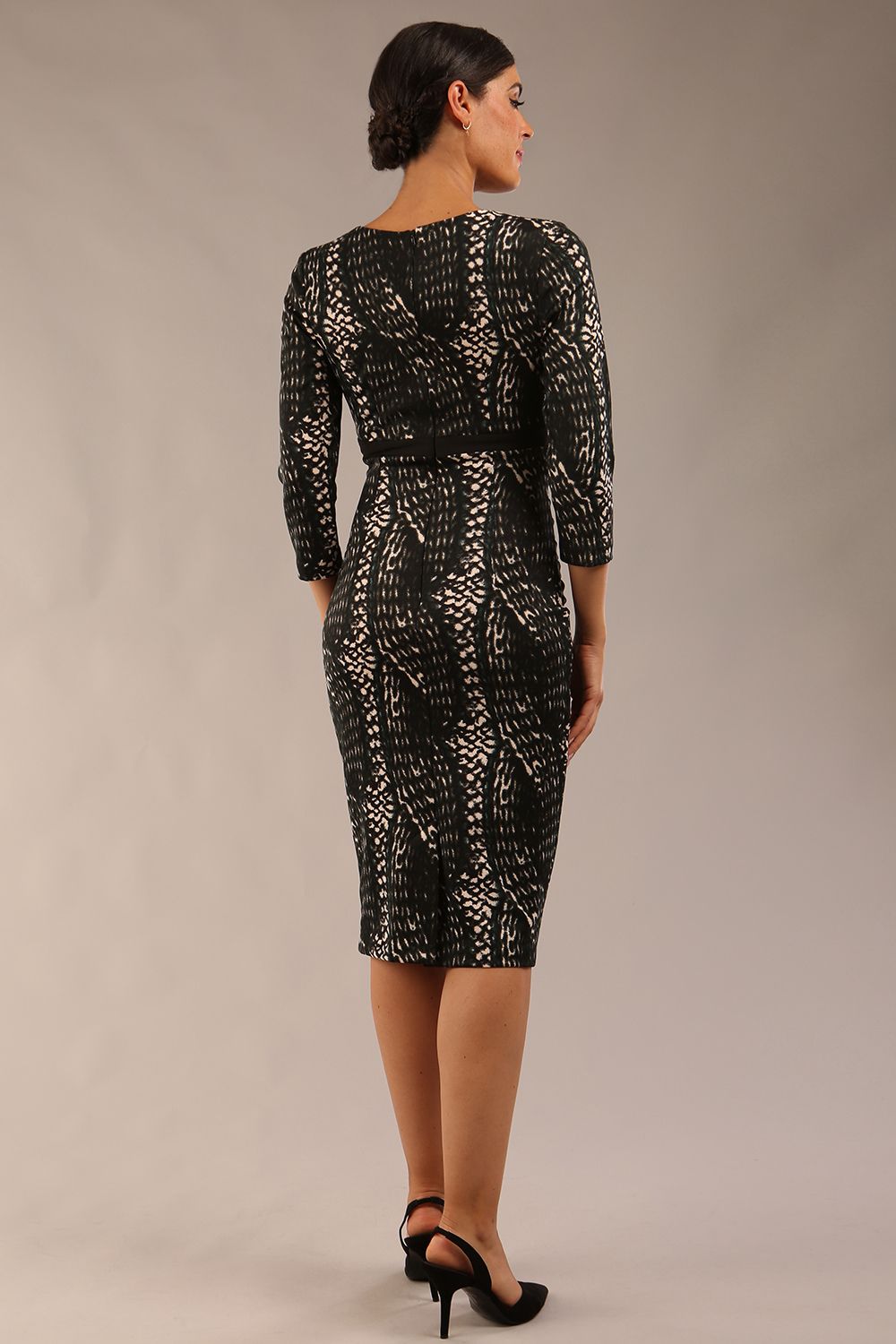 Nadia Print Contour Stretch Dress 