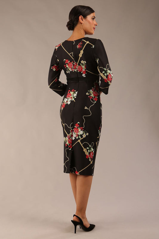 Nadia Print Contour Stretch Dress 