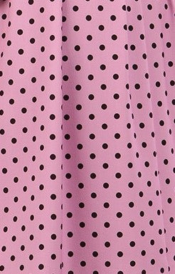 (PRE-ORDER) Anastasia Polka Dot Bell Sleeves & A-Line Skirt Midi Dress