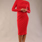 Olgivy Long Sleeve Knee Length Pencil Dress 