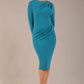 Olgivy Long Sleeve Knee Length Pencil Dress 
