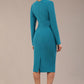 Olgivy Long Sleeve Knee Length Pencil Dress 