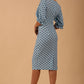 Palacio Polka Dot Print Sleeved Dress 