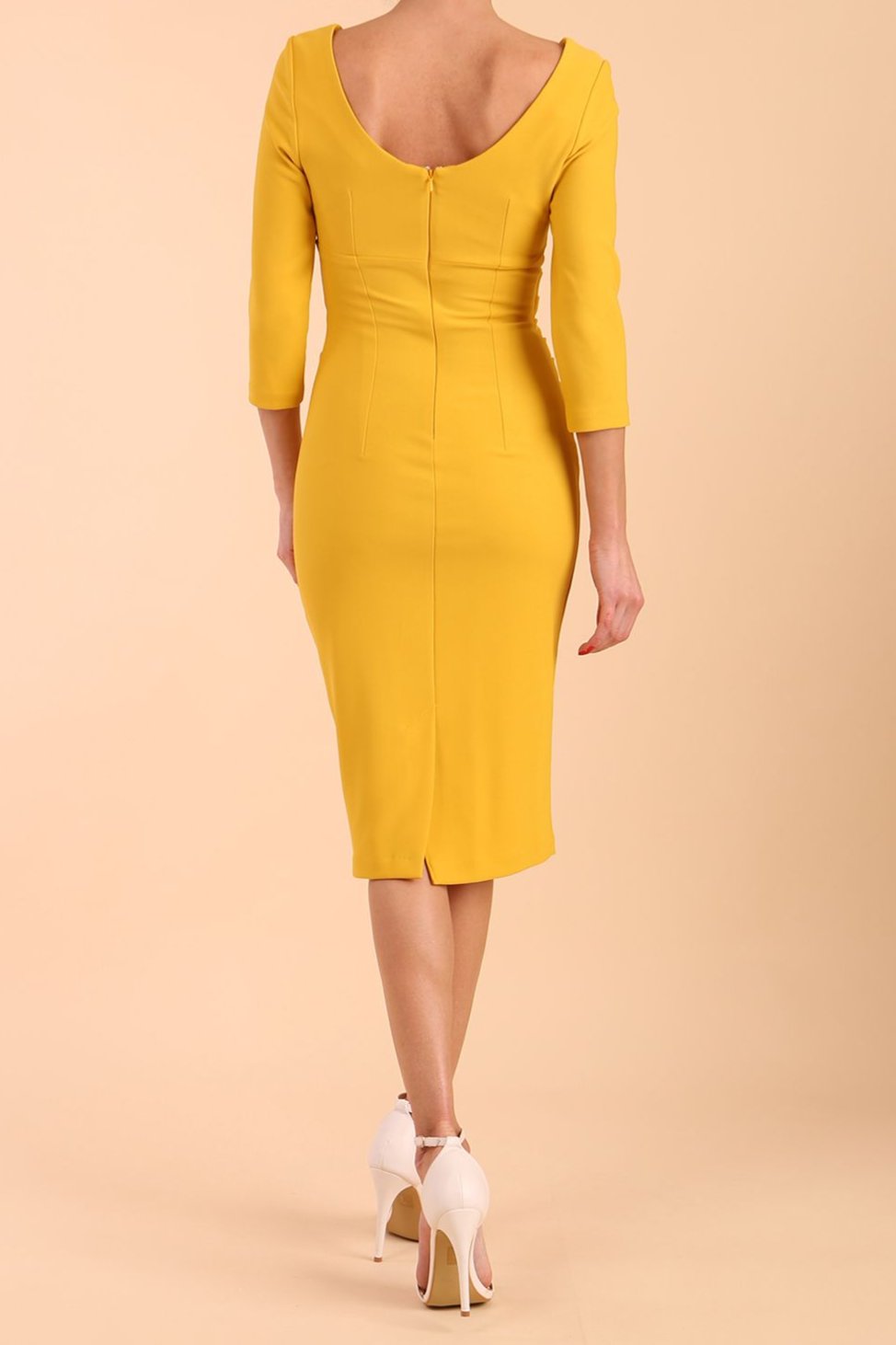 Polly 3/4 Sleeve Pencil Dress 