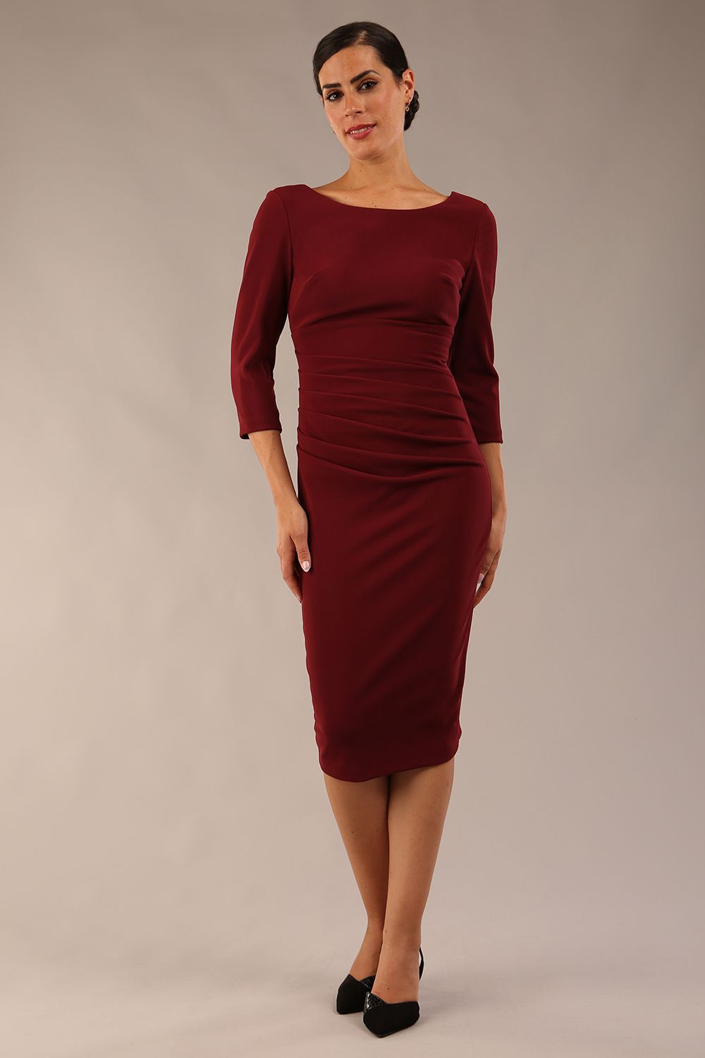 Polly 3/4 Sleeve Pencil Dress 
