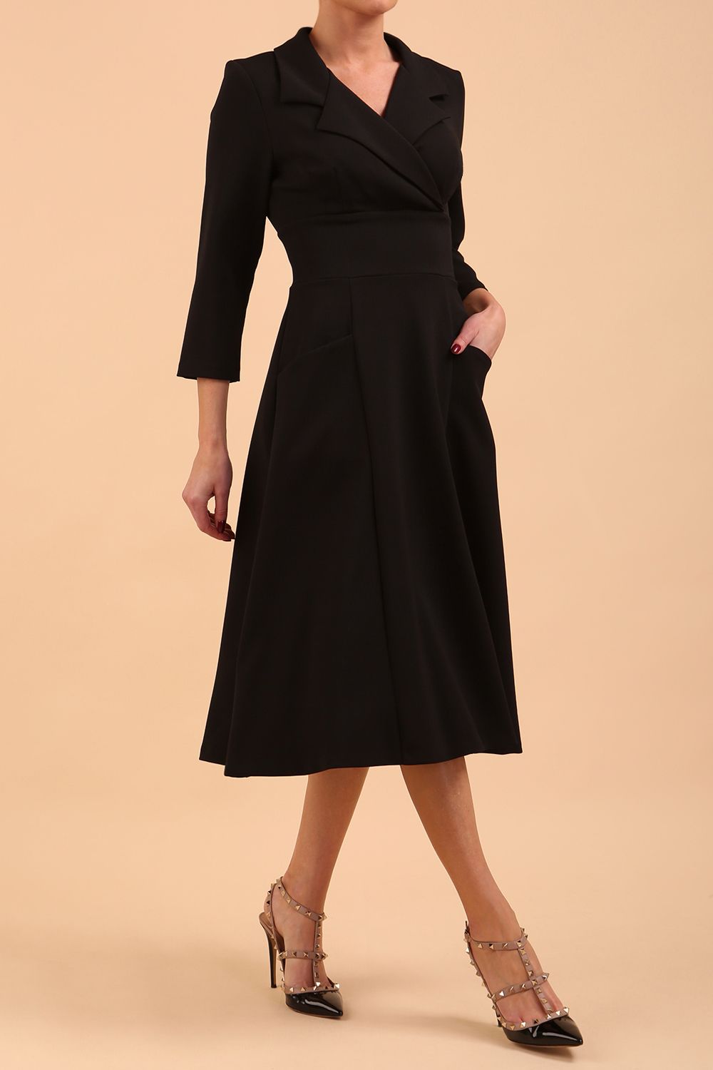 Riviera Sleeved Swing Dress 