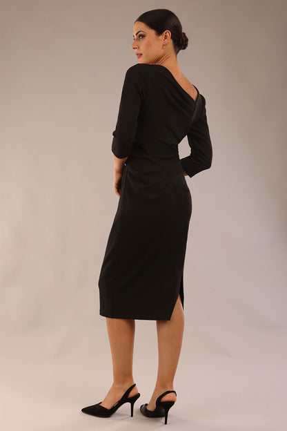 Rococo 3/4 Sleeved Pencil Dress 