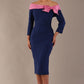 Rosalind Off Shoulder Bi-stretch Pencil Dress 