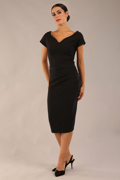 Seed Berkeley Pleated Pencil Skirt Dress 