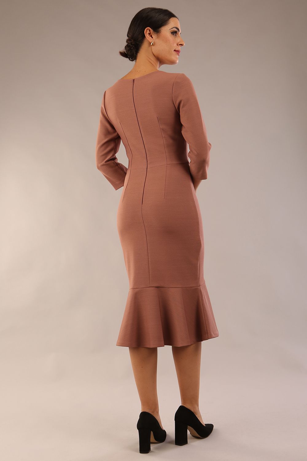 Seed Brecon Fishtail Sleeved Dress 