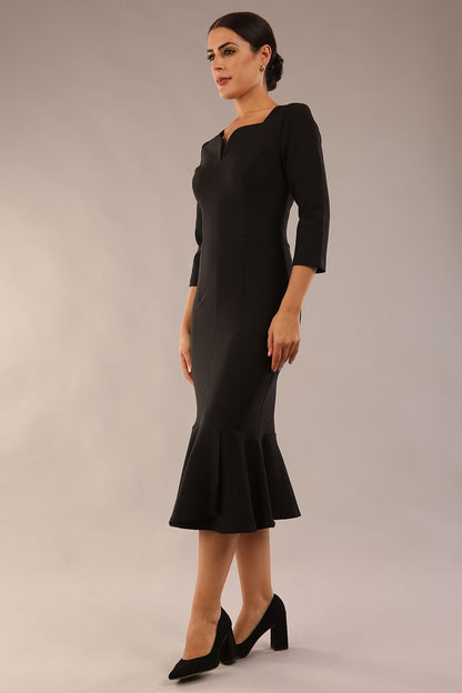 Seed Brecon Fishtail Sleeved Dress 