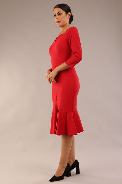 Seed Brecon Fishtail Sleeved Dress 