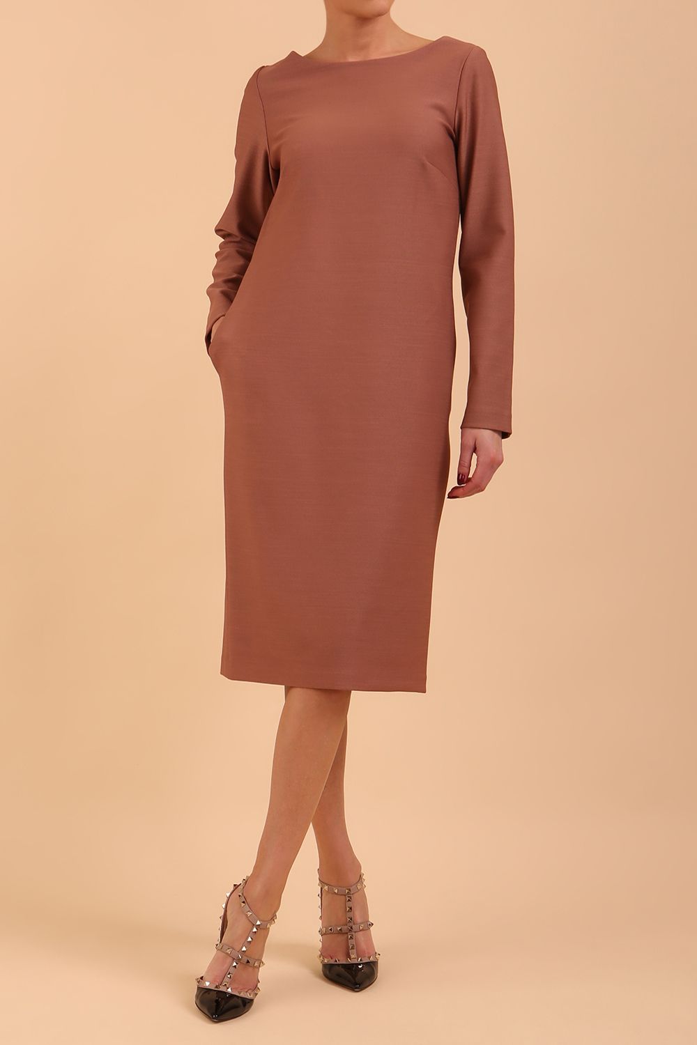 Seed Cora Long Sleeve Shift Dress 