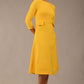 Seed Gresham 3/4 Sleeve Knee Length A-Line Dress 