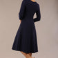 Seed Gresham 3/4 Sleeve Knee Length A-Line Dress 