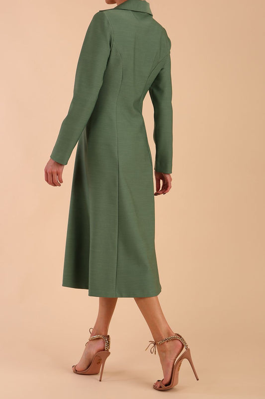 Seed Heston Long Sleeve Coat Dress 