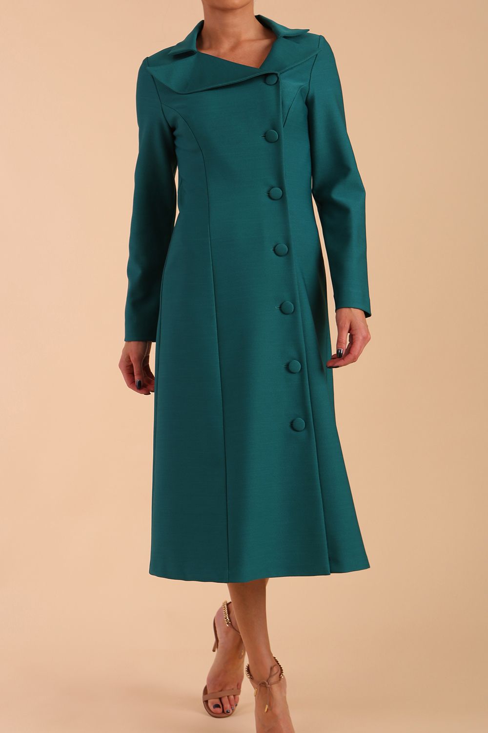 Seed Heston Long Sleeve Coat Dress 