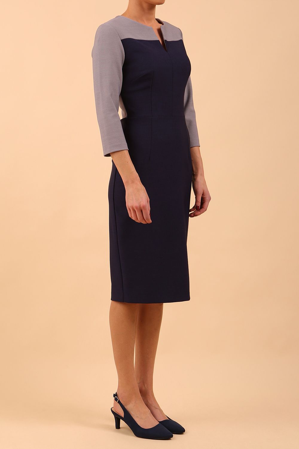 Seed Katykat Contrast Pencil Dress 