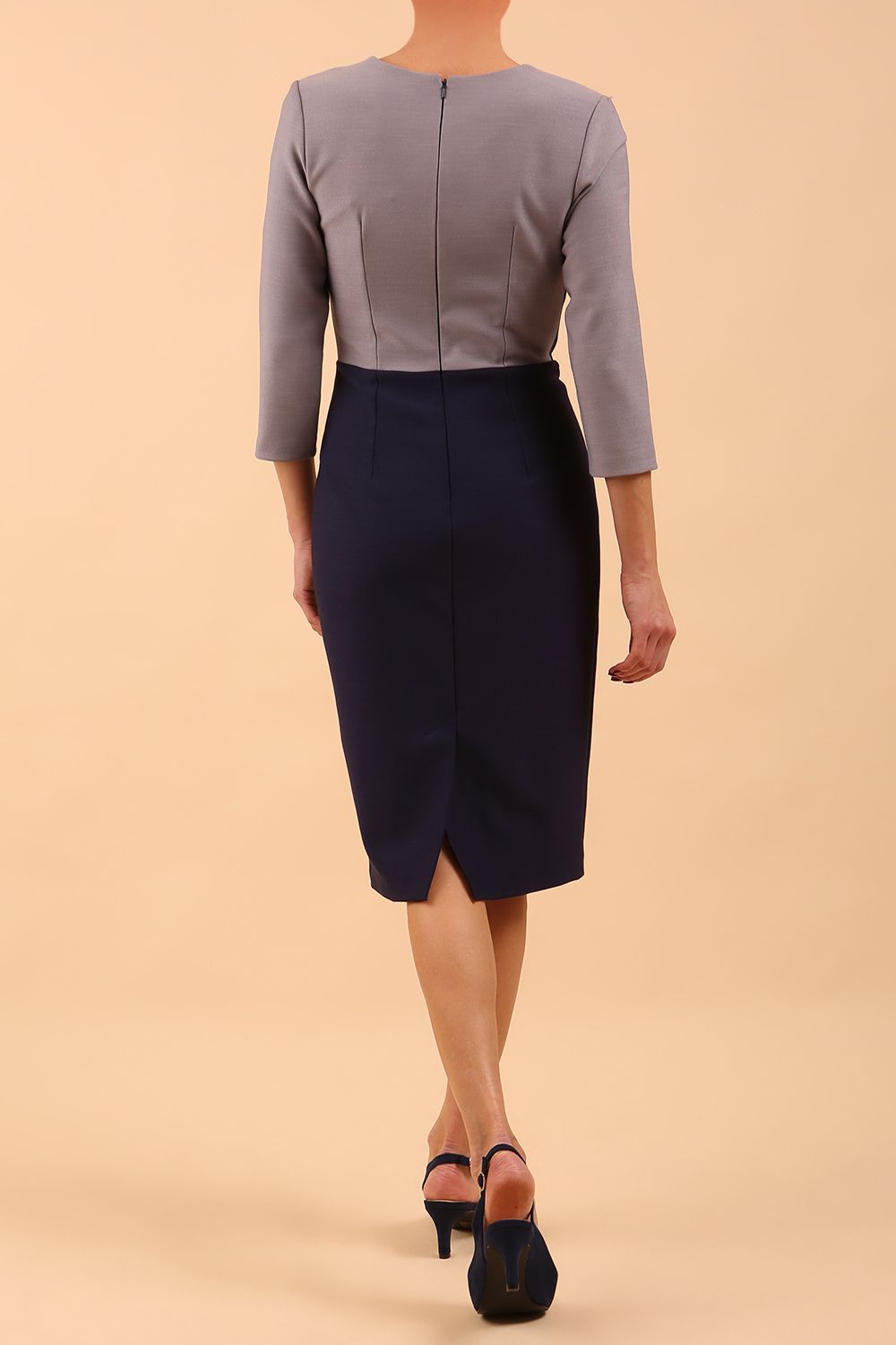 Seed Katykat Contrast Pencil Dress 