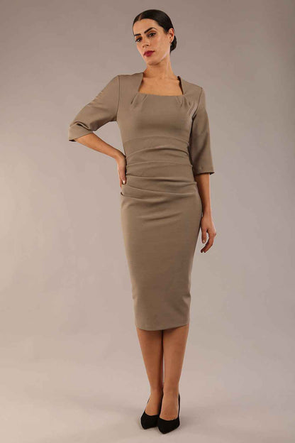 Seed Lexie Pleated Pencil Dress