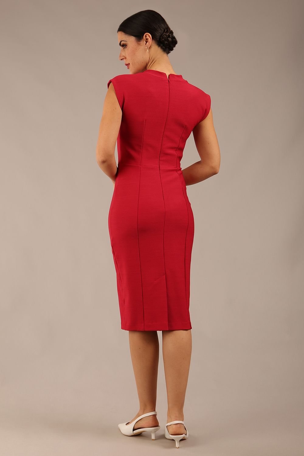 Seed Lucca Tie Detail Cap Sleeved Pencil Dress 