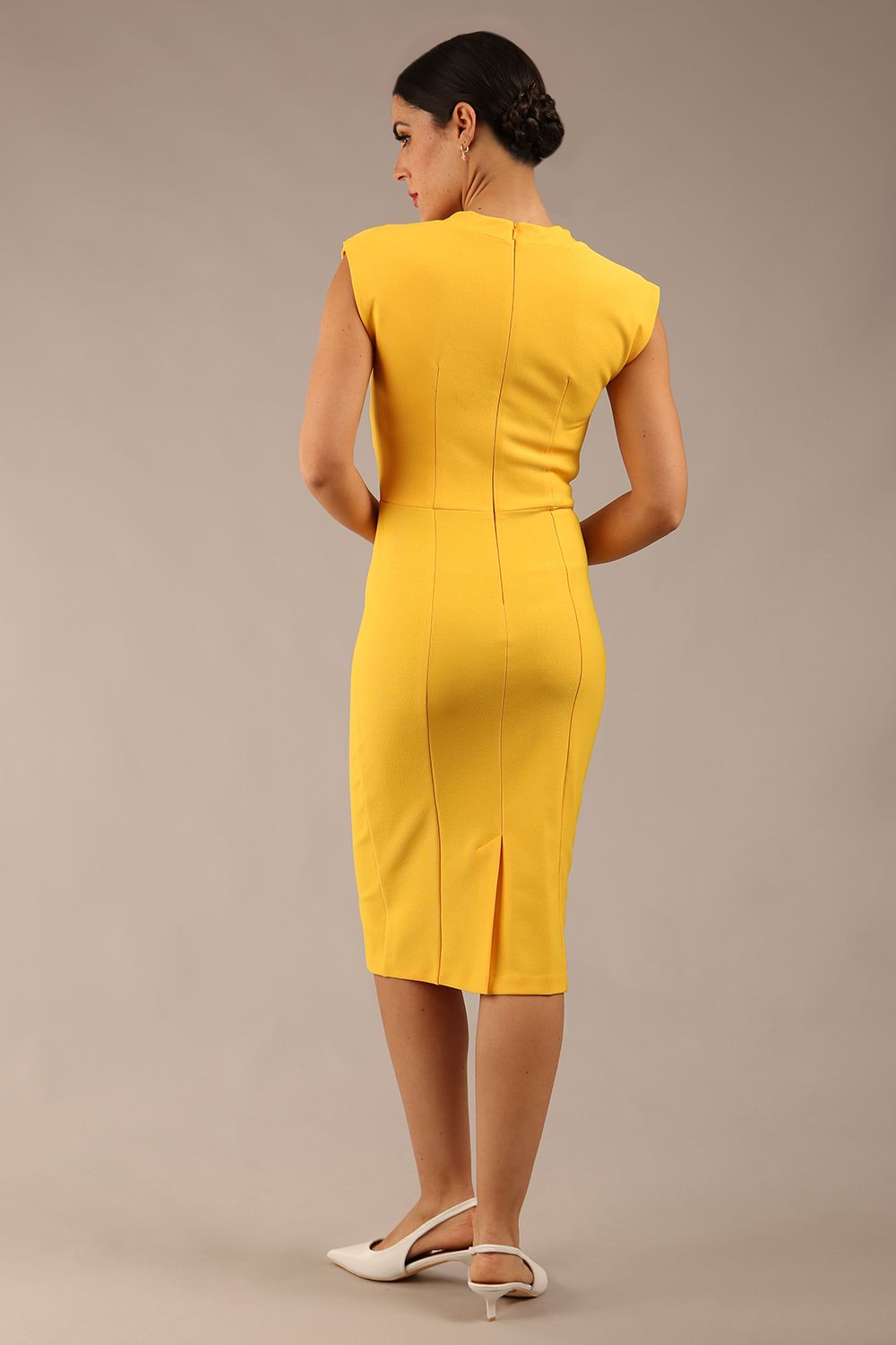 Seed Lucca Tie Detail Cap Sleeved Pencil Dress 