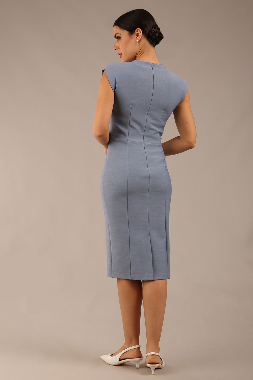 Seed Lucca Tie Detail Cap Sleeved Pencil Dress 