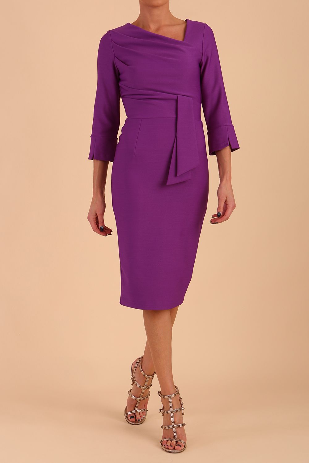 Seed Orla Asymmetric Pencil Dress 
