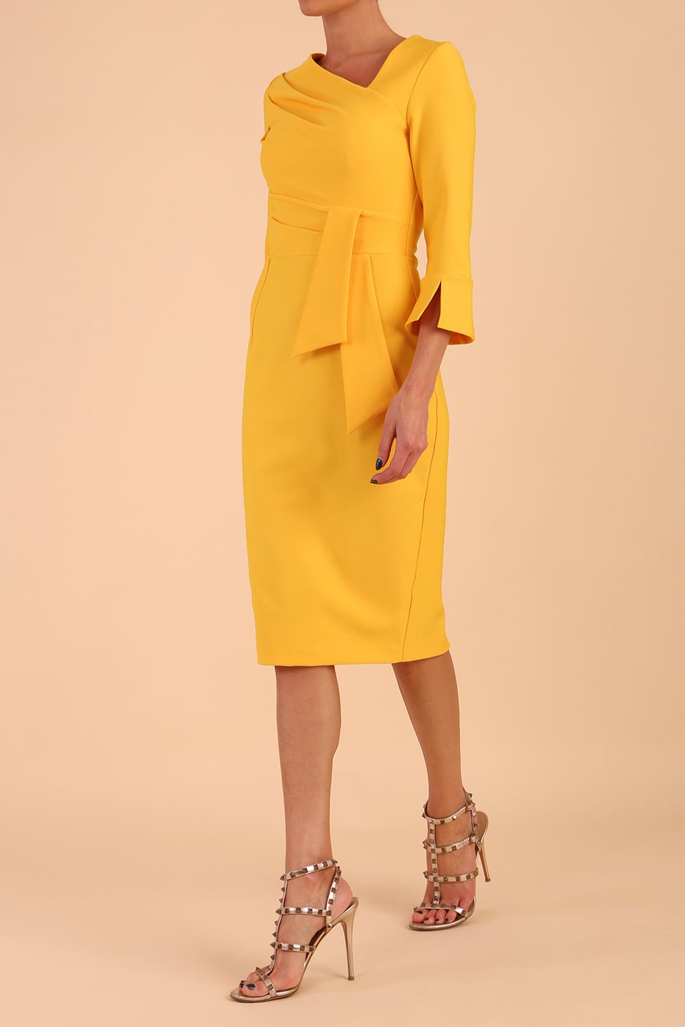 Seed Orla Asymmetric Pencil Dress 