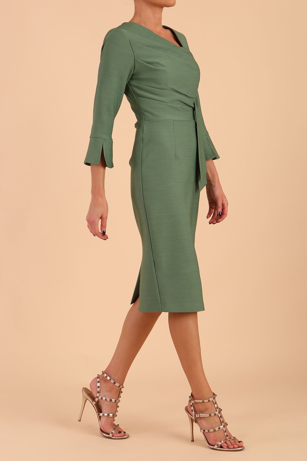 Seed Orla Asymmetric Pencil Dress 