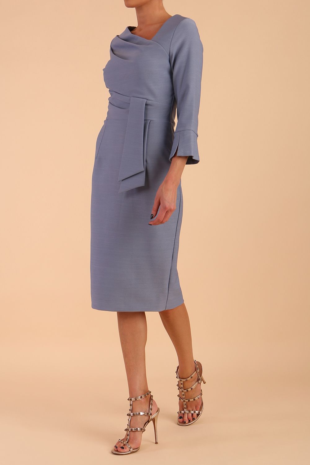Seed Orla Asymmetric Pencil Dress 