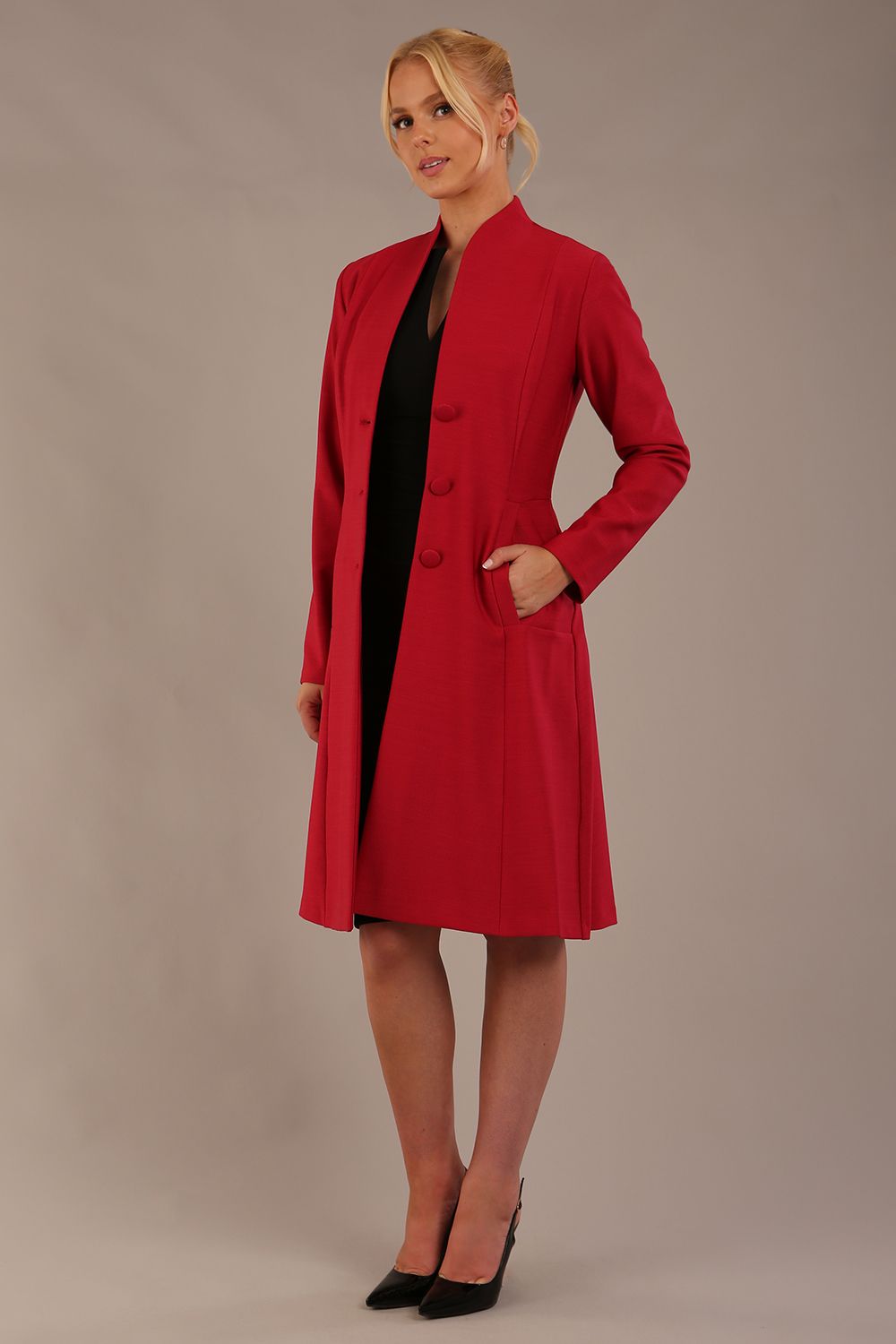 Seed Raquella Long Sleeve A-line Coat 