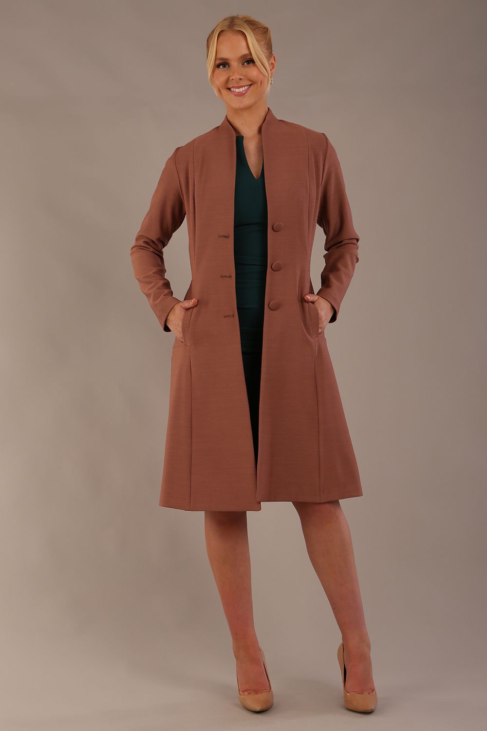 Seed Raquella Long Sleeve A-line Coat 