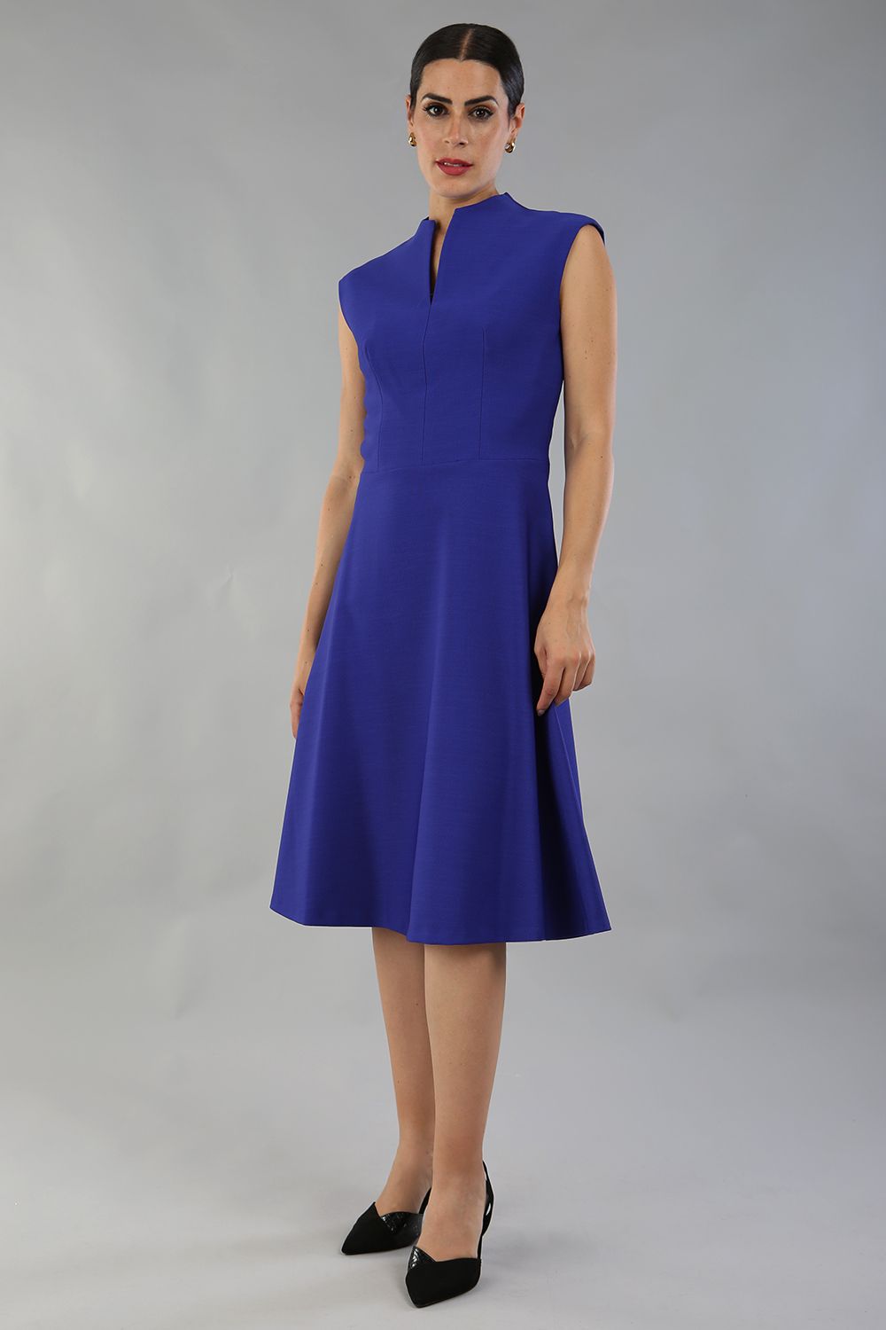 Seed Rio High Split Neckline Swing Dress 