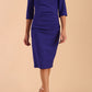 Seed Royale Rounded Neckline Pencil Dress 