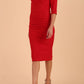 Seed Royale Rounded Neckline Pencil Dress 
