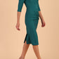 Seed Royale Rounded Neckline Pencil Dress 