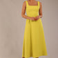 Tamsin Square Neckline A-line Dress with pockets 