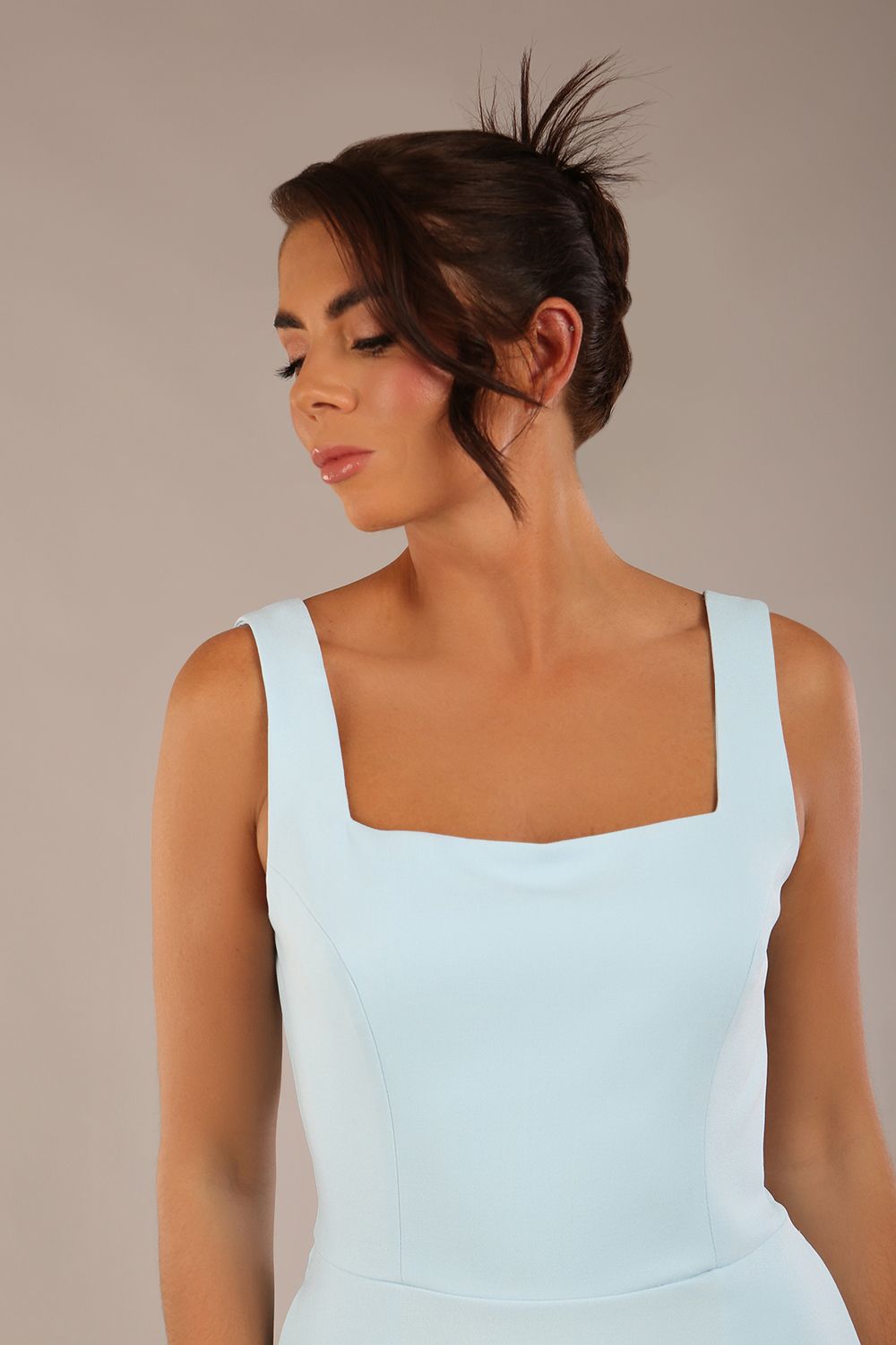 Tamsin Square Neckline A-line Dress with pockets 