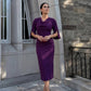 Diana Cowl Neck Pencil Dress