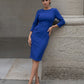 Elsinor 3/4 Sleeved Pencil Dress