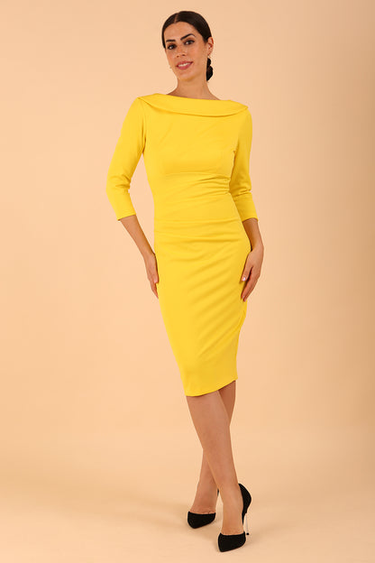 York 3/4 Sleeve Pencil Dress 