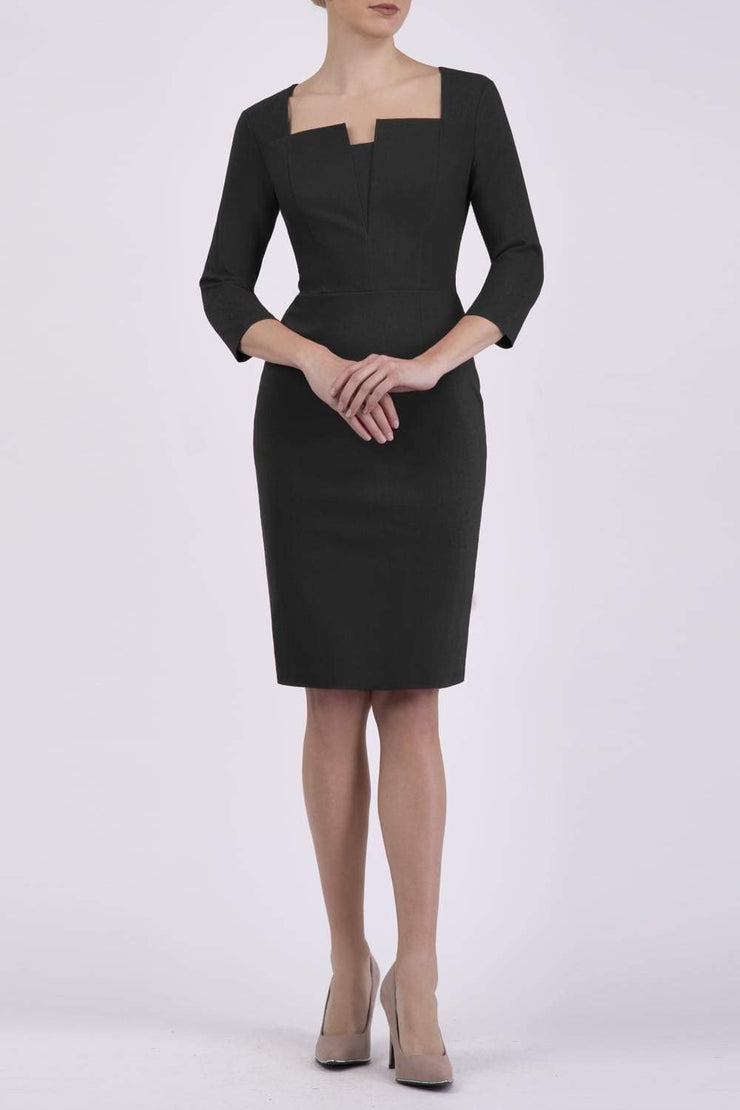 Seed Tiffany Square Neckline Pencil Dress