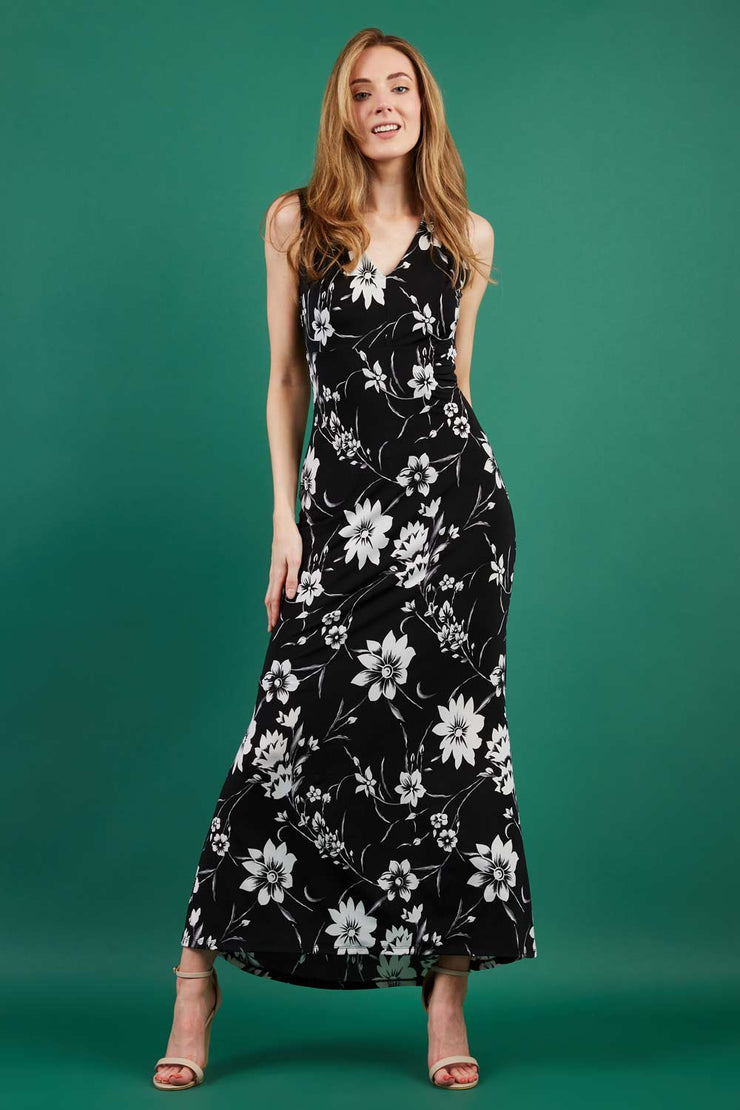 Senza Maxi Floral Sleeveless Long Dress