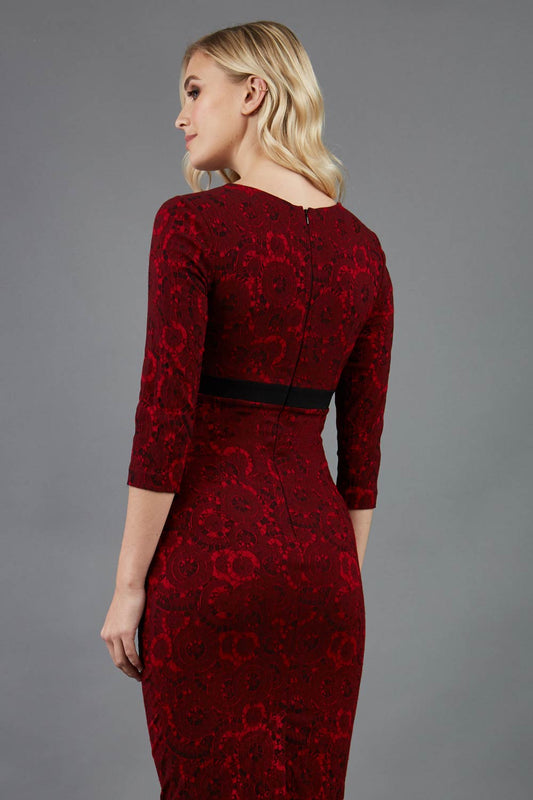 Nadia Circle Jacquard Dress