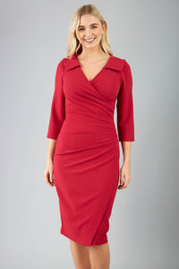 You added <b><u>Liesel Low V-neck Sleeved Collared Wrap Pencil Dress</u></b> to your cart.