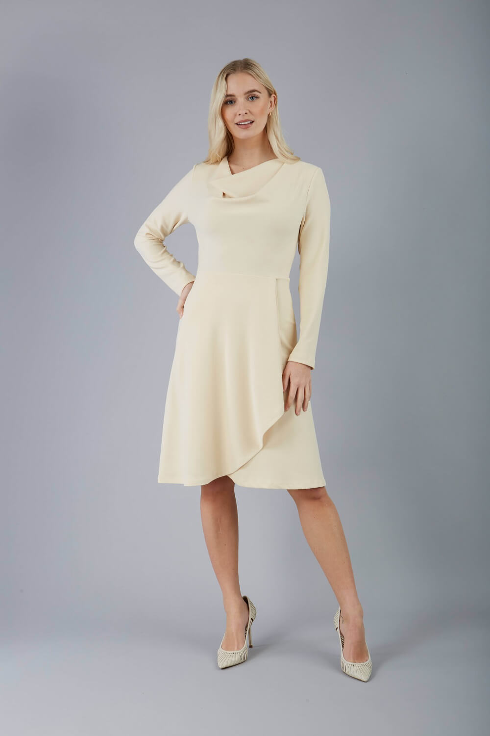 Long sleeve work dresses uk best sale